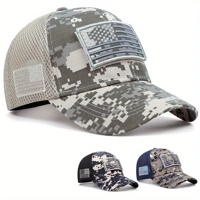 Unisex Classic Baseball Cap Patch of the American flag Embroidered Design Trucker Cap Adjustable Size Breathable Daily Wear Men And Women Sun Visor Hat Travel Fit Outdoor Activities Net Cap	