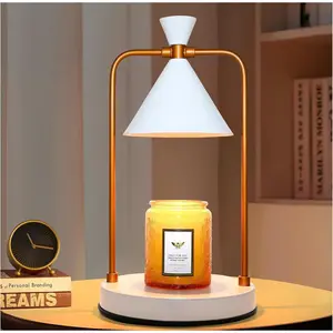 Candle Warmer Lamp with Timer Dimmer,Electric Candle Warmer, Candle Lamp with Large Base for Scented Jar Candles,Birthday Gifts for Mom Women,House Warming Gifts for   Bedroom Decor,White