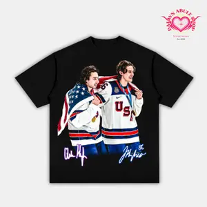 HUGHES “BROTHERHOOD” Youth and Adult TEE, Team USA T-Shirt, Winter Olympics Shirt, Crew Neck Shirt, Graphic Tees, Vintage Y2K, Streetwear, Gift For Fan