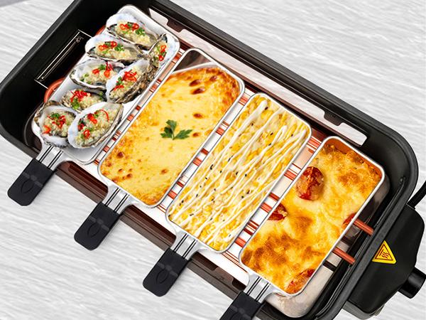 Pukomc Corded 2-in-1 Electric Indoor Nonstick Grill & Pan - 1800W Smokeless, Temperature Control, Removable Non-Stick Plate, Grill Net, Dishwasher Safe Compact Kitchen Appliance for Couples, Healthy Meals, Family Fun, Kitchen Supplies Pukomc Corded 2-in-1 Electric Indoor Nonstick Grill & Pan - 1800W Smokeless, Temperature Control, Removable Non-Stick Plate, Grill Net, Dishwasher Safe Compact Kitchen Appliance for Couples, Healthy Meals, Family Fun, Kitchen Supplies