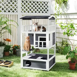 Wooden Outdoor Cat House