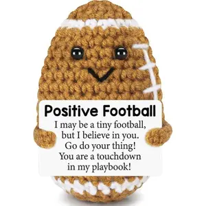 Affirmations Crochet Matcha Buddy with Positive Vibes Card - Motivation Birthday Gift for Her, Teen, Women Friend, Bestie, Coworker, Boss Lady, Appreciation for Christmas Ornaments Stockings Stuffers