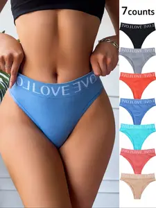 7-Color Pack Butt-Lifting High Waist Seamless Panties for Women, Comfortable No Show Invisible Activewear Underwear for Yoga and Everyday Wear
