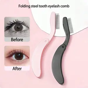 Japanese Style Eyelash Comb, Ultra-Fine Steel Brush for Lash Separation and Curling, Portable for Travel and Home Use, Perfect Gift