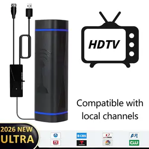 Indoor Digital HD TV Antenna with Smart IC Chip Signal Amplification, Free Local Channel Reception, Multi-Scenario Compatibility, Easy Installation, Long-Range Channel Reception, Compatible with Both New and Old TVs