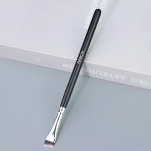 New Precision Blade Eyebrow Brush with Wooden Handle, Ultra-Fine Eye Makeup Brush for Eyebrows and Under Eyes, Essential Beauty Tool