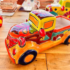 Hand Painted Talavera style Pickup Truck Planter
