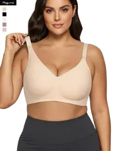 Gel-padded seamless wireless bra Supportive underwire-free push-up bra Full-cup wireless seamless lingerie Casual everyday underwear Comfortable bra Suitable for all seasons