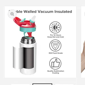 Tumbler for Kids with One-Click Pop-Up Straw Ideal for School BPA-Free Eco-friendly Drinkware Bottle Water Bottles Portable Washable Reusable Bottled