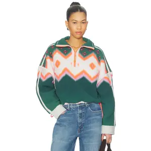 Free People x FP Movement Printed Mountain High Sweater in Soft Glow