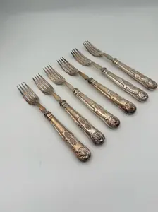 Set of 12 Silverplate Fish Knives And Forks