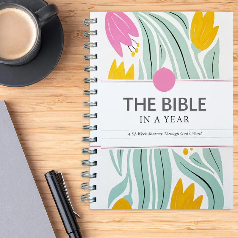 The Bible In A Year: 52-Week Bible Study For Women Spiral, Spiral Bible In A Year, The Daily Walk Bundle, A Daily Bibles Study Workbook With Note Taki