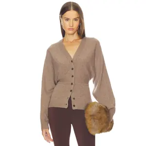 SRG Lieigh Cashmere Dolman Cardigan in Stone