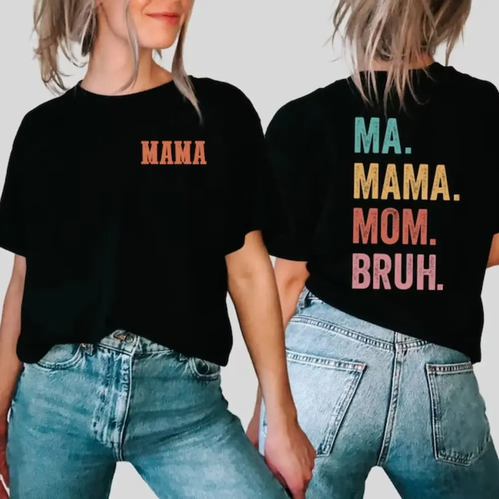 Mothers Day Shirt, Mom TShirts, Mama T Shirt, Best Mom T-Shirt, Favorite Mom Shirts,Mama Mommy Mom Bruh Shirt,Mommy Day Shirt, Ocean9006