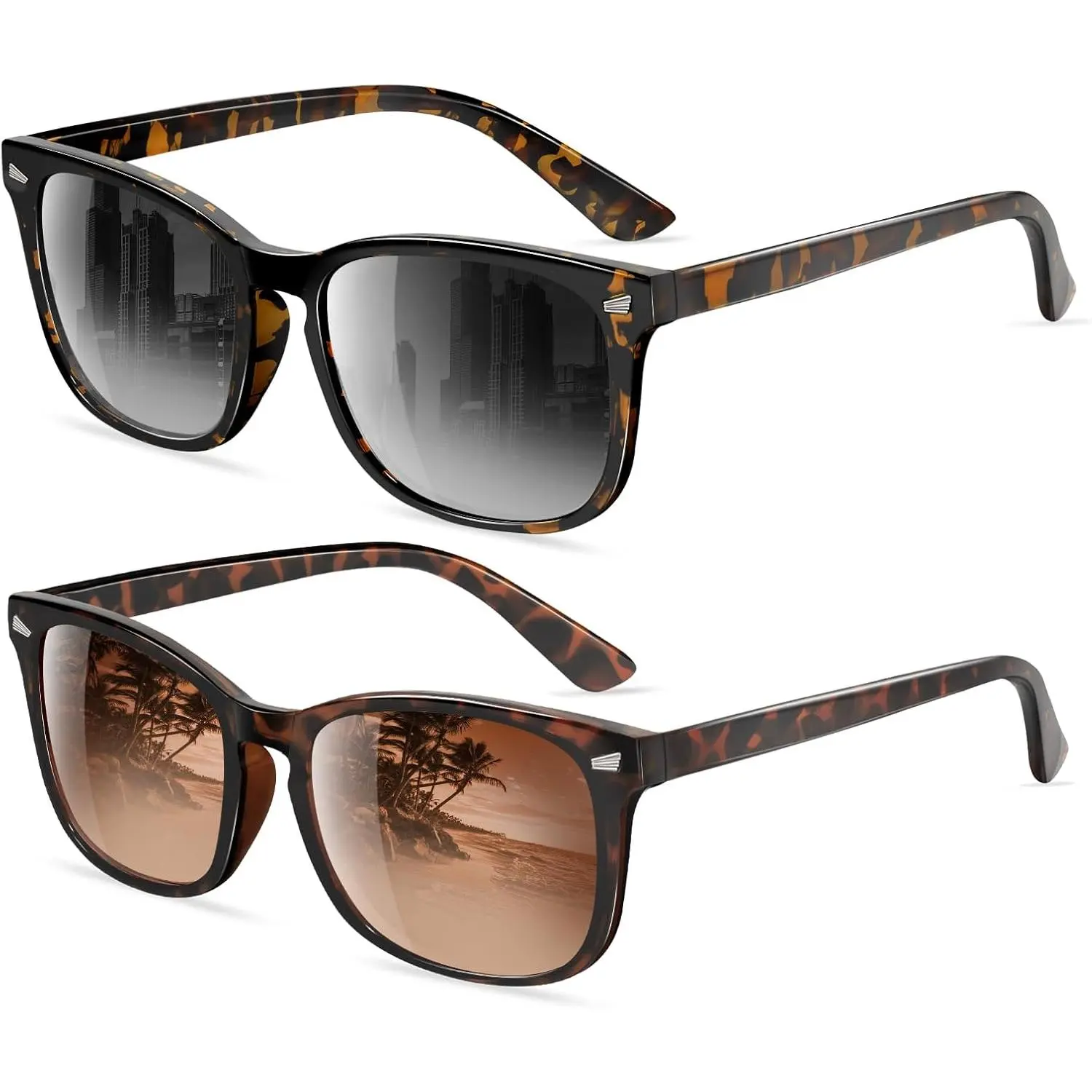 H-28 Polarized Sunglasses for Men and Women, Outdoor Fashion Sunglasses with UV Protection, Street Style & Trendy Casual Eyewear, Street Style Sunglasses