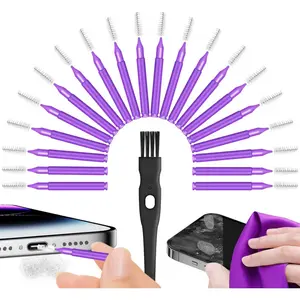 Cleaning Kit for Cell Phone and Headphone Charging Port, USB C, Speaker, Cleaner Tool Fit for iPhone 16 15 14 13 Samsung, Professional Cell Phone Port Cleaning Kit for Lightning & Type C