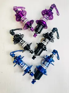 NSC HUB SET - FRONT AND REAR - BLACK/BLUE/PURPLE