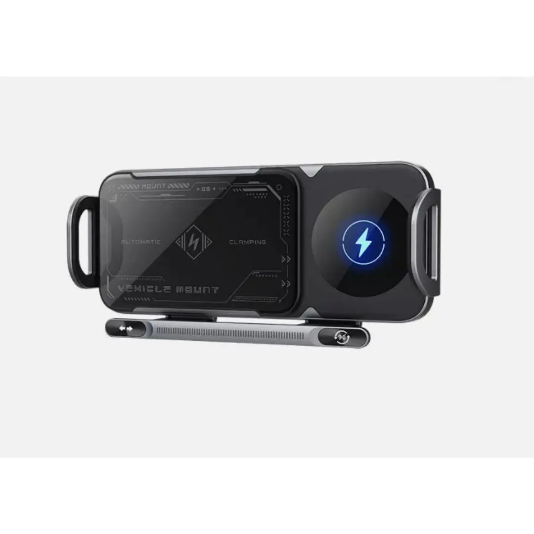 Smart 2-in-1 Car Mount – Rotates 360°, Grips Any Phone or iPad Securely