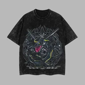 [NeoTokyoStatic] Shiny Rayquaza Pocket Monster Anime Retro Unisex T-Shirt, 100% Heavy Cotton Pocket Monster 2026 Oversized Unisex Anime Merch, Soft Cotton Streetwear Clothes, Unisex Manga Apparel, Gift for Anime Fans