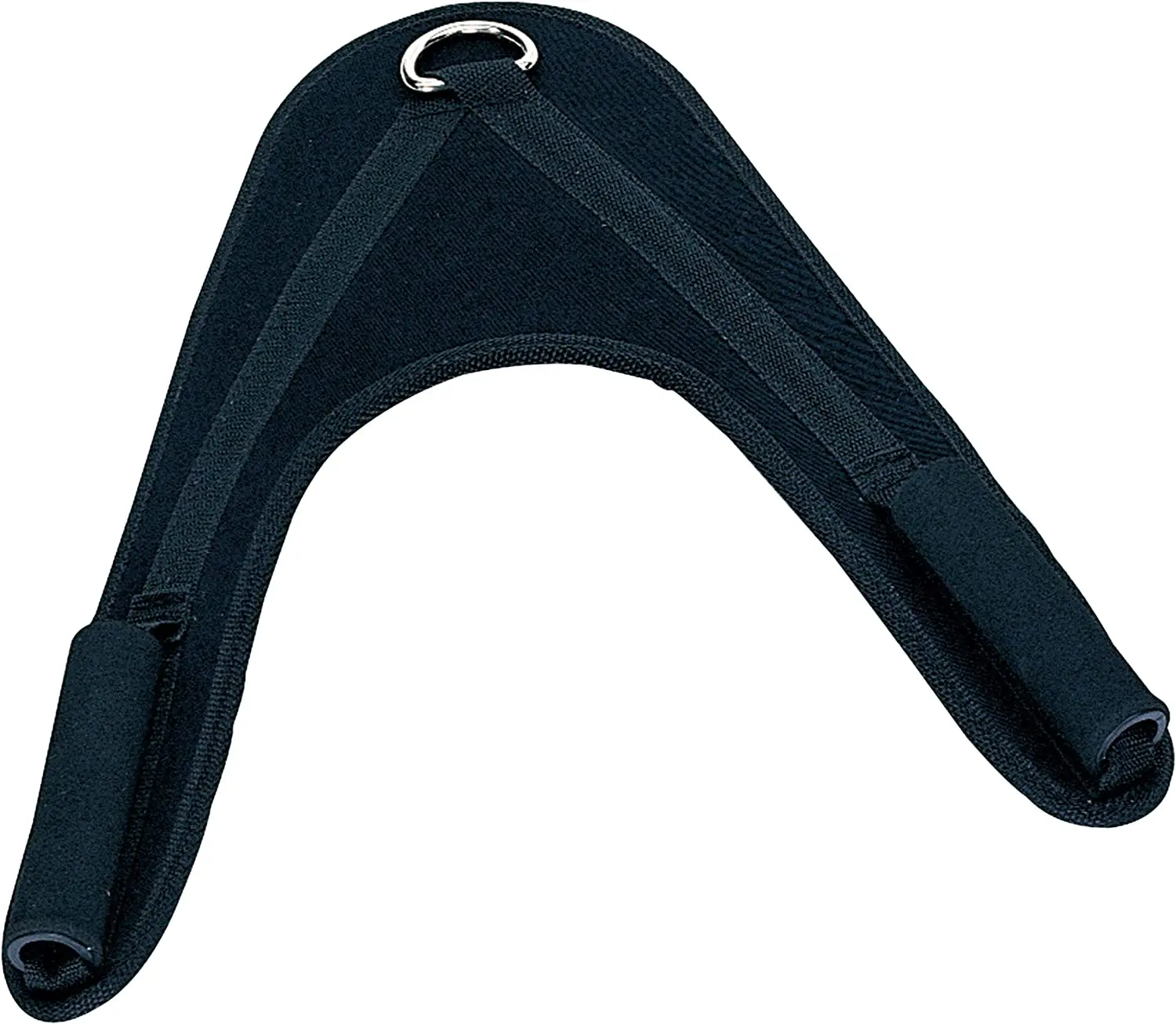 Heavy-Duty Abdominal Crunch Straps with Wide Padding and Anti-Slip Foam Handles, Steel D-Ring for Core & Abs Workouts, Anti-Slip Grip