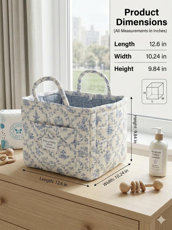 Woven Storage Basket Organizer - Durable, Space-Saving, Washable, Hygienic Multi-Purpose Home Organizer for Cars, Bedroom Daily Use, Fresh-Style Vehicle Accessories