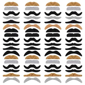 Fake Beard Sticker, 96pcs/set Self Adhesive Beard Sticker, Party Accessories for Men & Women, Costume Accessories for Halloween Party, Masks