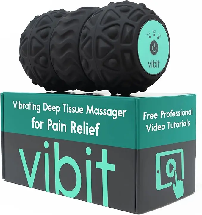 Vibit ROLL - Portable Vibrating Massage Roller for Deep Tissue with Rechargeable Batteries, 4 Vibration Levels, , Cordless for Feet, Legs, Back & Travel-Friendly - TikTok Shop Vibit ROLL - Portable Vibrating Massage Roller for Deep Tissue with Rechargeable Batteries, 4 Vibration Levels, , Cordless for Feet, Legs, Back & Travel-Friendly - TikTok Shop