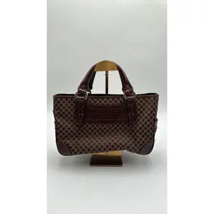 Pre-owned Leather Luxury Bags & Accessories Celine Macadam Boogie Bag, Brown Date Code: PPST1017. Entrupy ID: 2QJYQ9D. CHICAGO