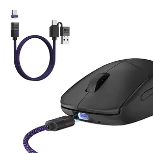 SIKAI 240W 5A Magnetic Fast Charging Cable Date Transfer USA/Type-c To Type-C cable for Logitech Mouse Razer Mouse 5.9Ft/3.9Ft