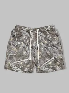 Men's Regular Fit Camo Print Graphic Drawstring Waist Shorts, Casual Comfy Shorts for Summer, Men's Bottoms for Daily Wear
