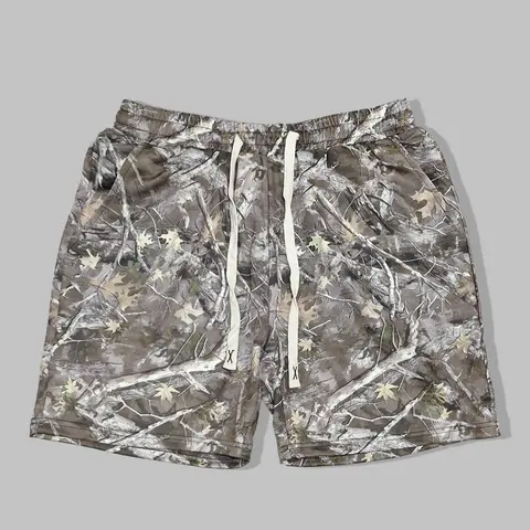 Men's Regular Fit Camo Print Knit Drawstring Waist Shorts, Casual Comfy Graphic Shorts for Summer, Men's Bottoms for Daily Wear, Athleisure Casual Sporty Shorts, Drawstrings Shorts