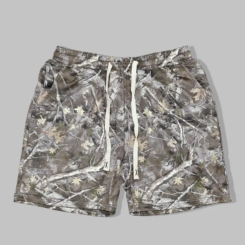 Men's Regular Fit Camo Print Knit Drawstring Waist Shorts, Casual Comfy Graphic Shorts for Summer, Men's Bottoms for Daily Wear, Athleisure Casual Sporty Shorts, Drawstrings Shorts