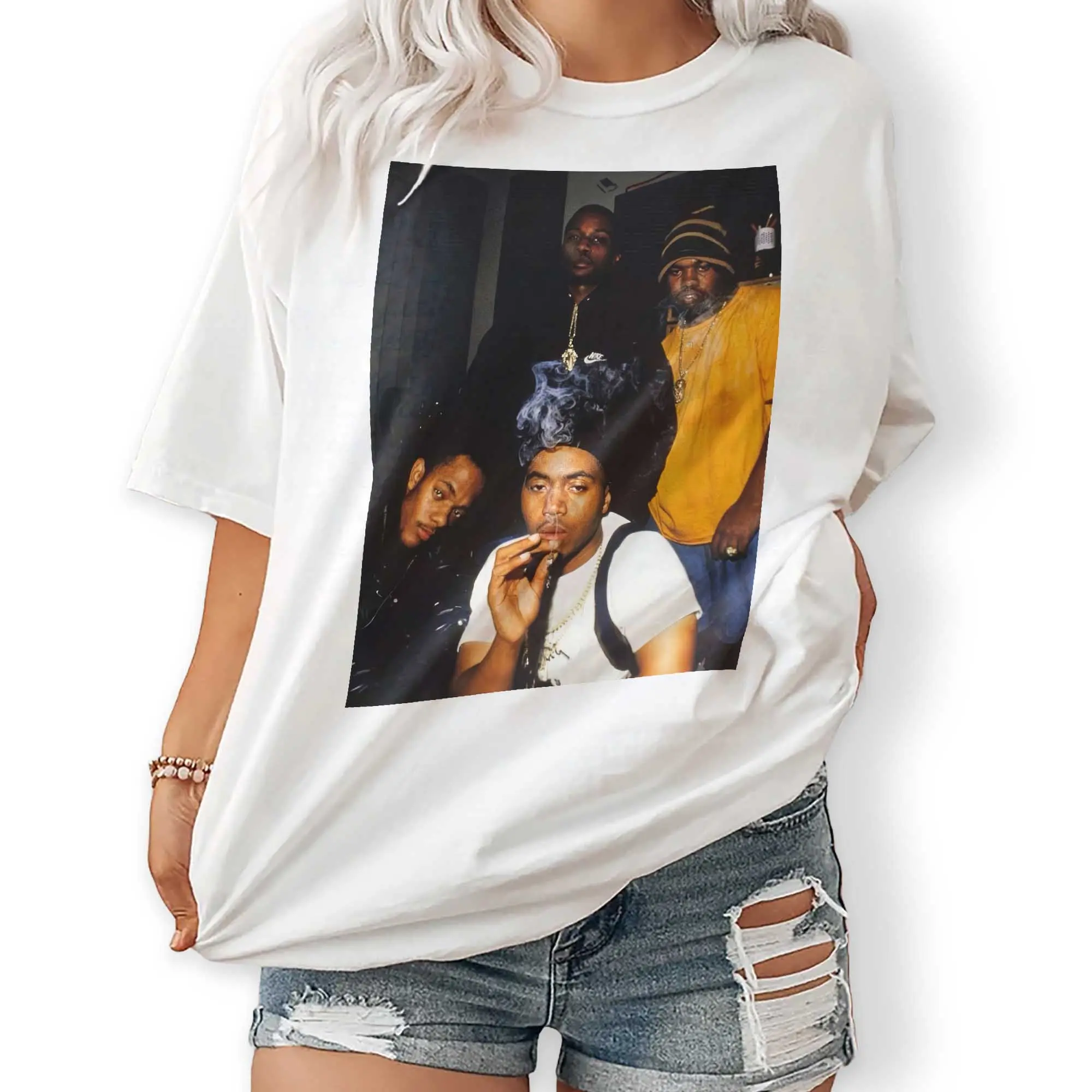 Mobb Deep Shirt Tshirt Clothing Music Rap 90s Wu T-shirt Summer Tee Sweatshirt, New Design for Women Lady - Full Size Full Color