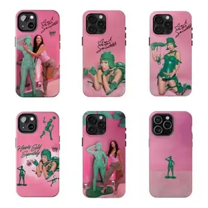 K-Kar0l G Heart Sólid0 S0rpresas Phone Case Y2K Pink Green Toy Soldier Phone Case  Compatible for iPhone 17 16 15 14 13 12 and for Samsung S23-S25 Perfect Gift For Fashionable Music Enthusiast