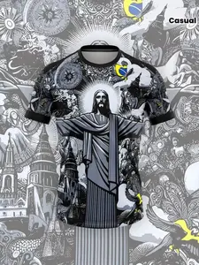 Brazil Jesus Special Edition Soccer Jersey, New Release, Unisex Sports T-Shirt, Sportswear Top, Men's Women's Training Gear, Casual Wear, Jersey Shirts