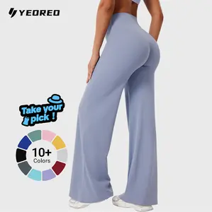 YEOREO High Waist Straight Leg Leggings Women No Front Seam Workout Yoga Pant Seamless Gym Wear flattering Confort Able Pants Activewear Bottoms Sweatpants mothersdaygift summervibes