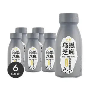 6Packs LIUYANG Black Sesame Oat Milk 8.11 oz/Pack
