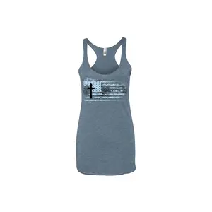 Philippians 4:13 Triblend Racerback Tank