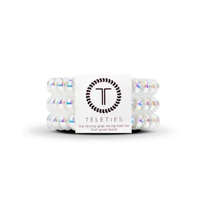 TELETIES - Peppermint - Small - Hair Ties - Strong Grip - Pack of Three