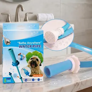 Universal Bathtub Faucet Sprayer Attachment 5FT Flexible Hose No Drill Easy Install Multifunctional Handheld Shower Sprayer for Pet Bath  Rinse Bathroom Daily Cleaning