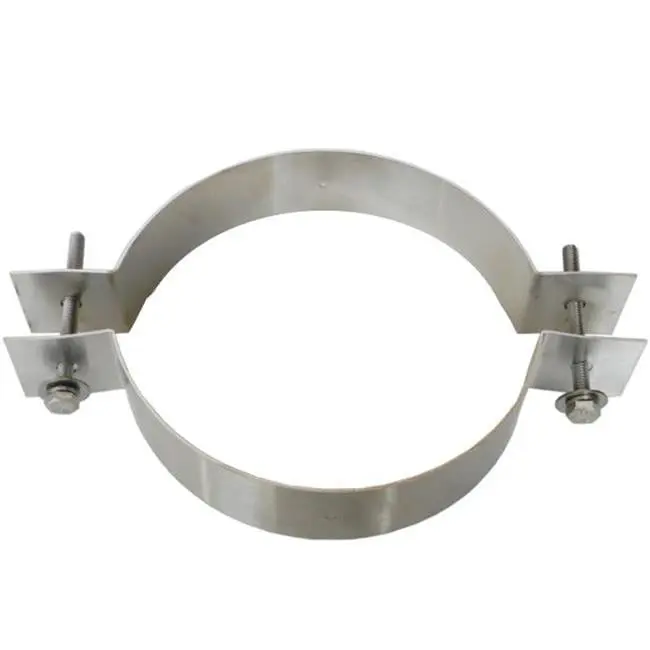 8 in. Armor Flex 304L Stainless Steel Rigid Support Clamp for Hardware Installation and Repair, Heavy-Duty Rigid Clamp for Secure Fixturing