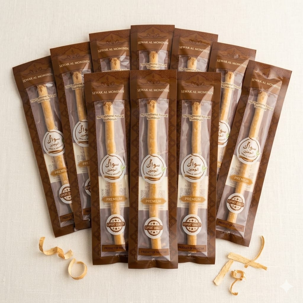 (10 Piece Set) Sewak Al Mominin Natural Wood Miswak Stick Toothbrushes - Non Toxic Chewable Stick Toothbrushes, Oral Care Supplies for Daily Oral Cleansing, Brightening Smile & Freshening Breath (10 Piece Set) Sewak Al Mominin Natural Wood Miswak Stick Toothbrushes - Non Toxic Chewable Stick Toothbrushes, Oral Care Supplies for Daily Oral Cleansing, Brightening Smile & Freshening Breath