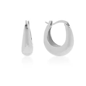 Vienna Waterdrop Huggies in Sterling Silver