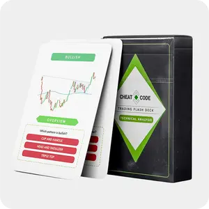 Trading Flashcards Technical Analysis for Beginners Special Edition Durable Portable Travel Size Interactive Learning