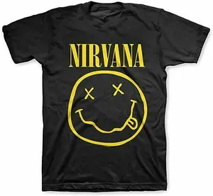 NIRVANA - Smiley Face - T SHIRT S-M-L-XL-2XL Brand New ! Official