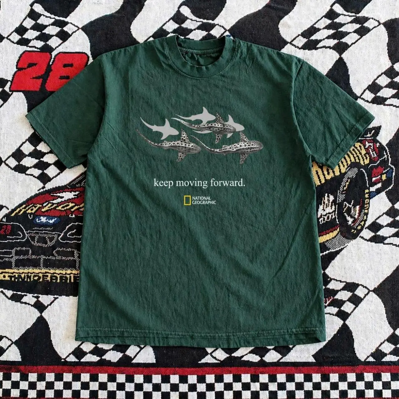 go with the flow Tee, Gildan Men's Green T-shirt - Y2K Vintage Cartoon Aesthetic