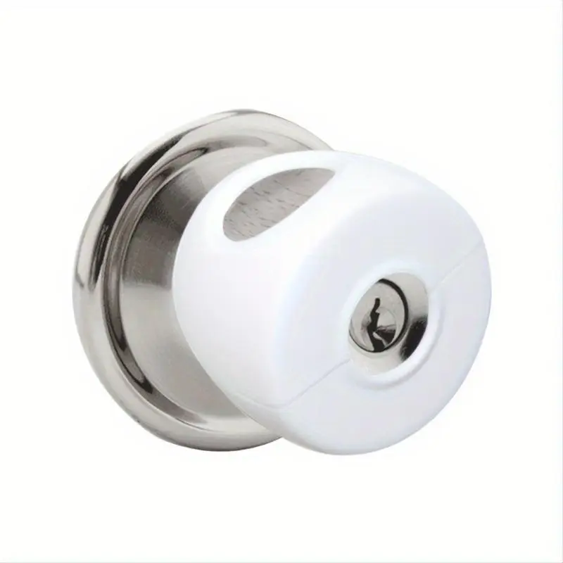 Round Ball Lock Cover, 2 Counts Child Safety Door Handle Cover, Room Door Handle Cover, Dust Cover for Home, Office, Hotel, Apartment, Door Protector