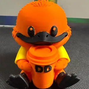 Dunkin’ Duck Coffee Donuts 3d Art Print Figure