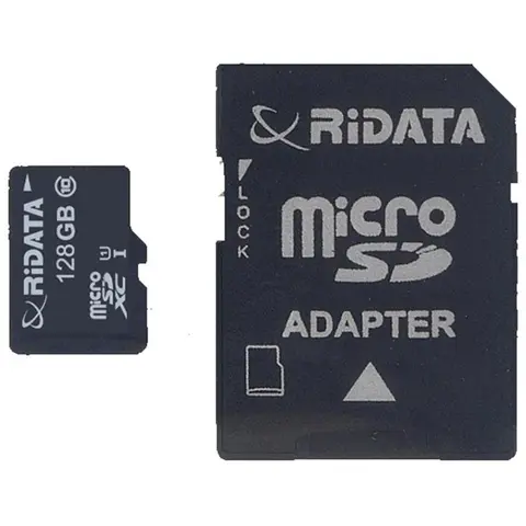 RiData 128GB MicroSD Memory Card with Adapter