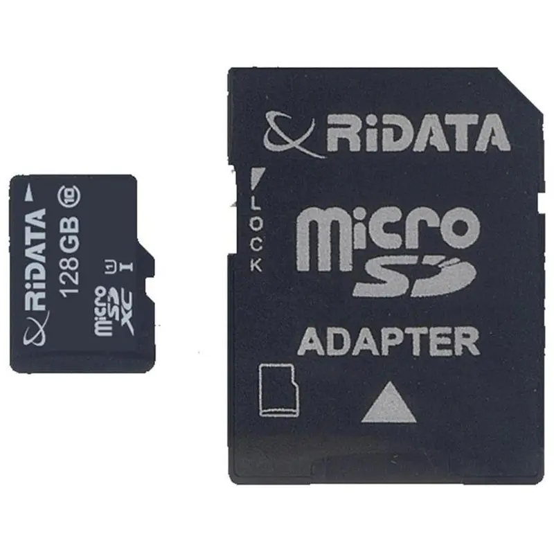 RiData 128GB MicroSD Memory Card with Adapter